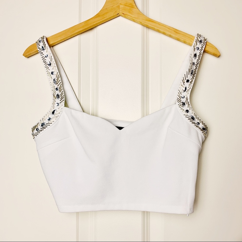 Lulus That White Cropped Tank Top